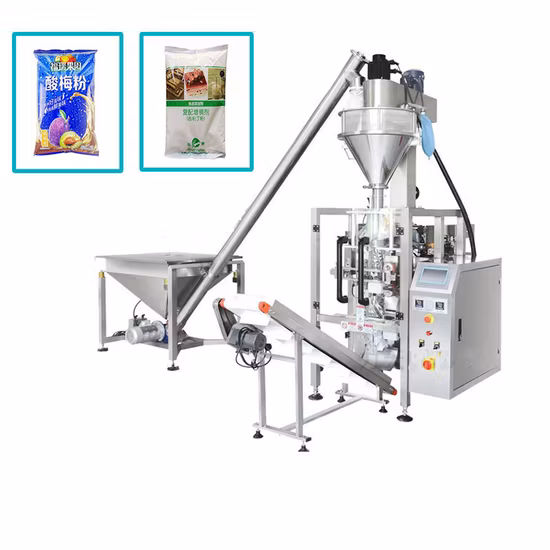 Maquinaria de envasado vertical automática de café/coco/harina/cúrcuma/especias/leche en polvo