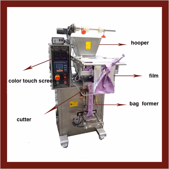 Proveedor de China Bolsa automática/Bolsa Vertical Café/Jugo/Café/Leche en polvo Embalaje Embalaje Sellado Máquina de llenado para embalaje en polvo